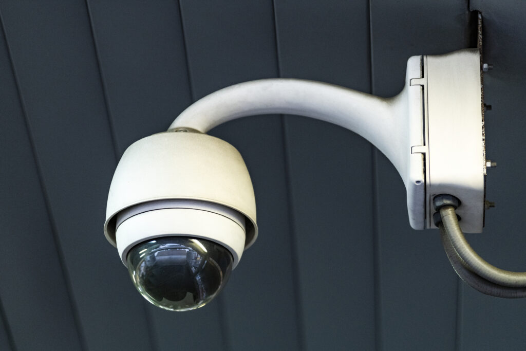 cctv security camera on the ceiling
